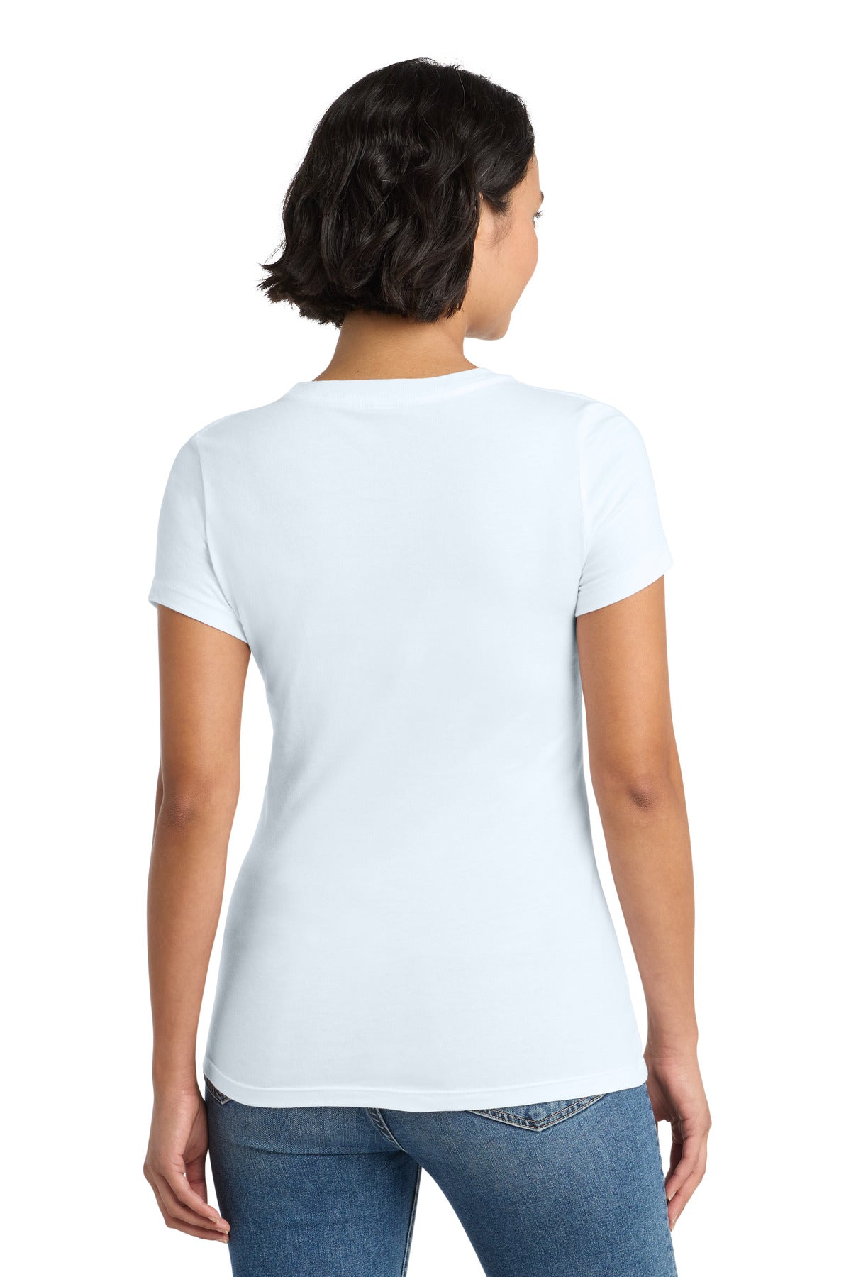 Bright White District Women's Perfect Weight Tee. DM104L