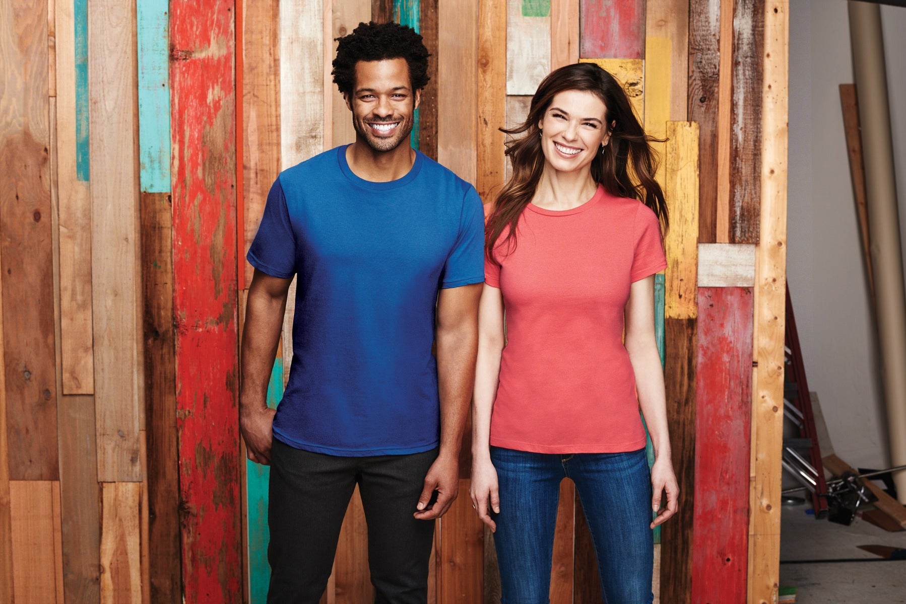 Bright White District Women's Perfect Weight Tee. DM104L