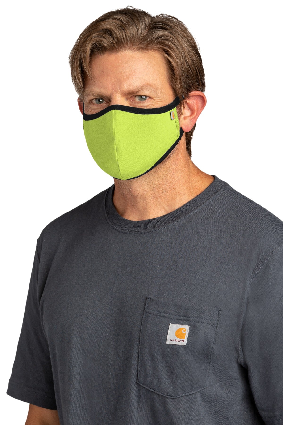 BrightLime Carhartt Cotton Ear Loop Face Mask (3 pack) CT105160