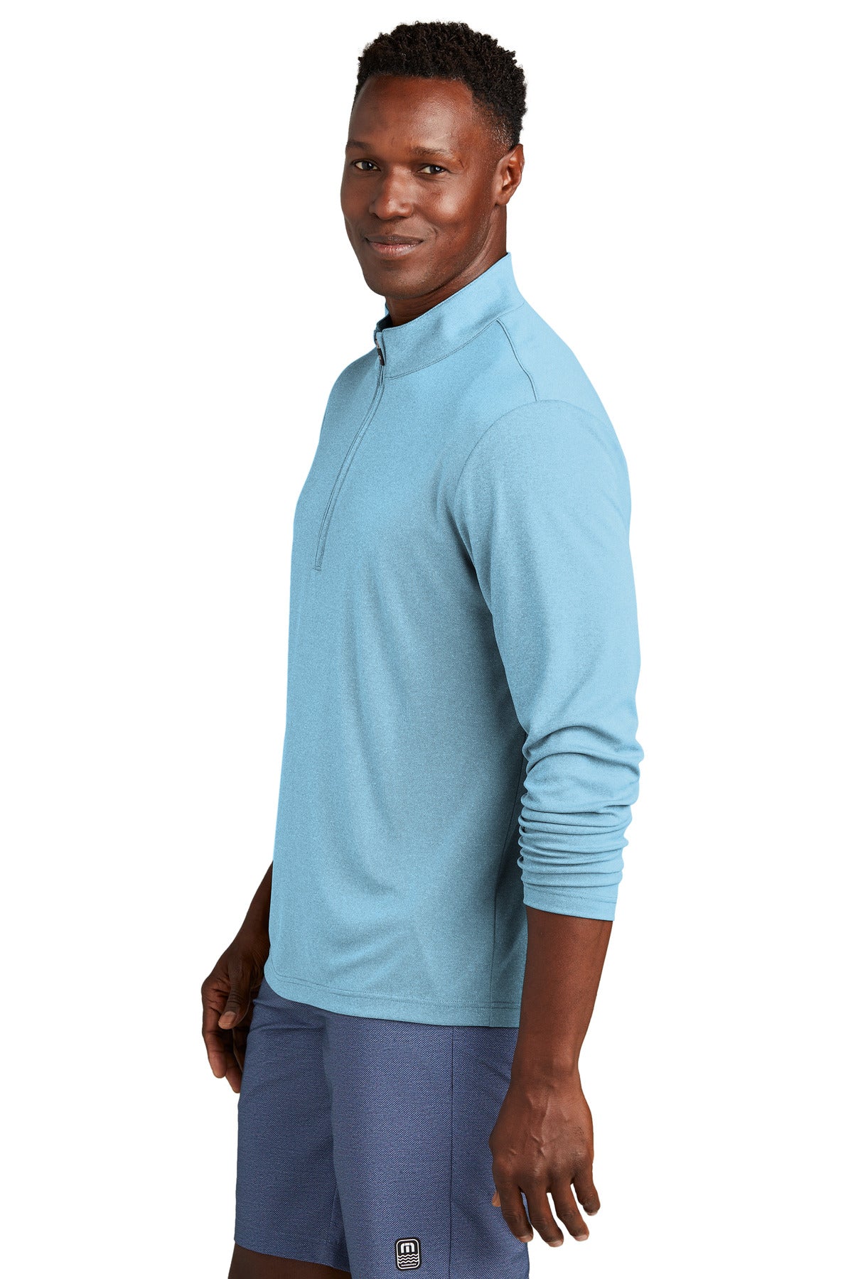 BrillBluHt TravisMathew Coto Performance 1/4-Zip TM1MY397