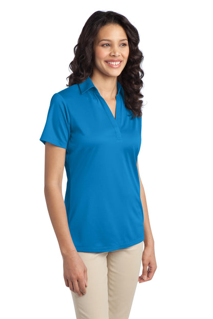Brilliant Blue Port Authority Women's Silk Touch Performance Polo. L540