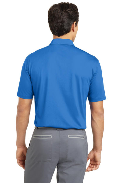Brisk Blue Nike Dri-FIT Vertical Mesh Polo. 637167