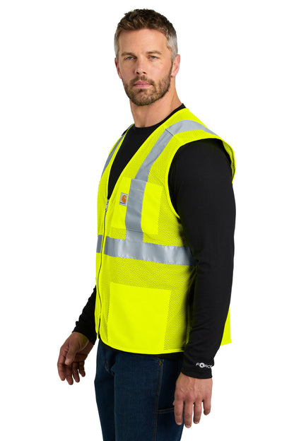 BriteLime Carhartt ANSI Class 2 Mesh Zip-Front Vest CT106171