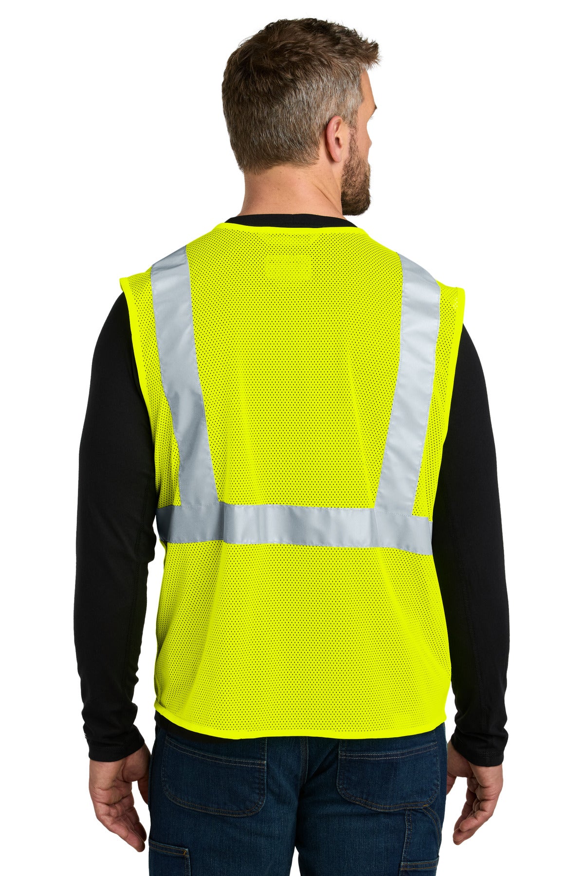 BriteLime Carhartt ANSI Class 2 Mesh Zip-Front Vest CT106171