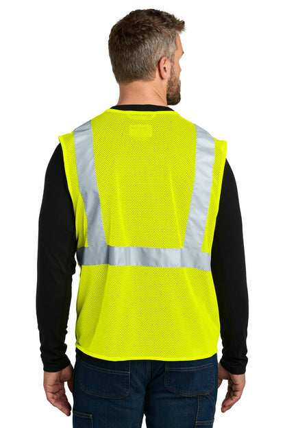 BriteLime Carhartt ANSI Class 2 Mesh Zip-Front Vest CT106171