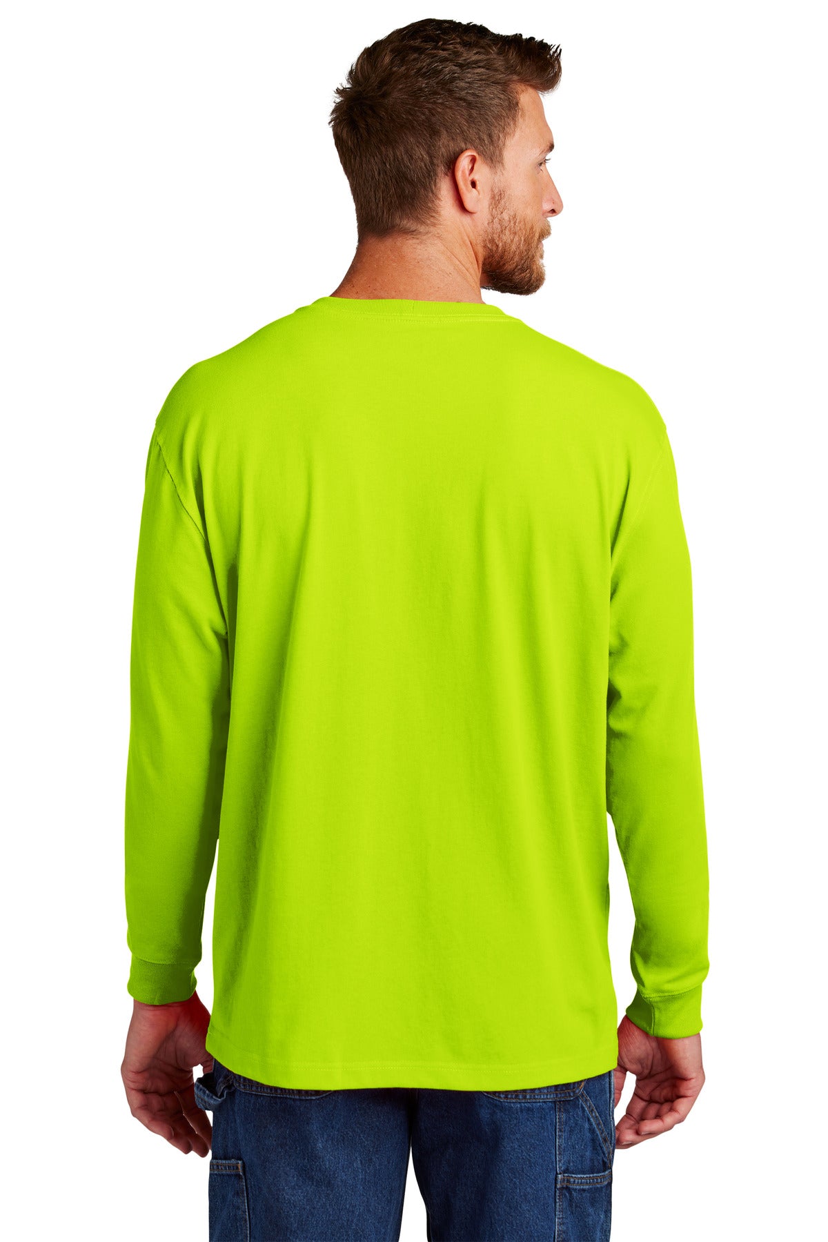 BriteLime Carhartt Workwear Pocket Long Sleeve T-Shirt. CTK126