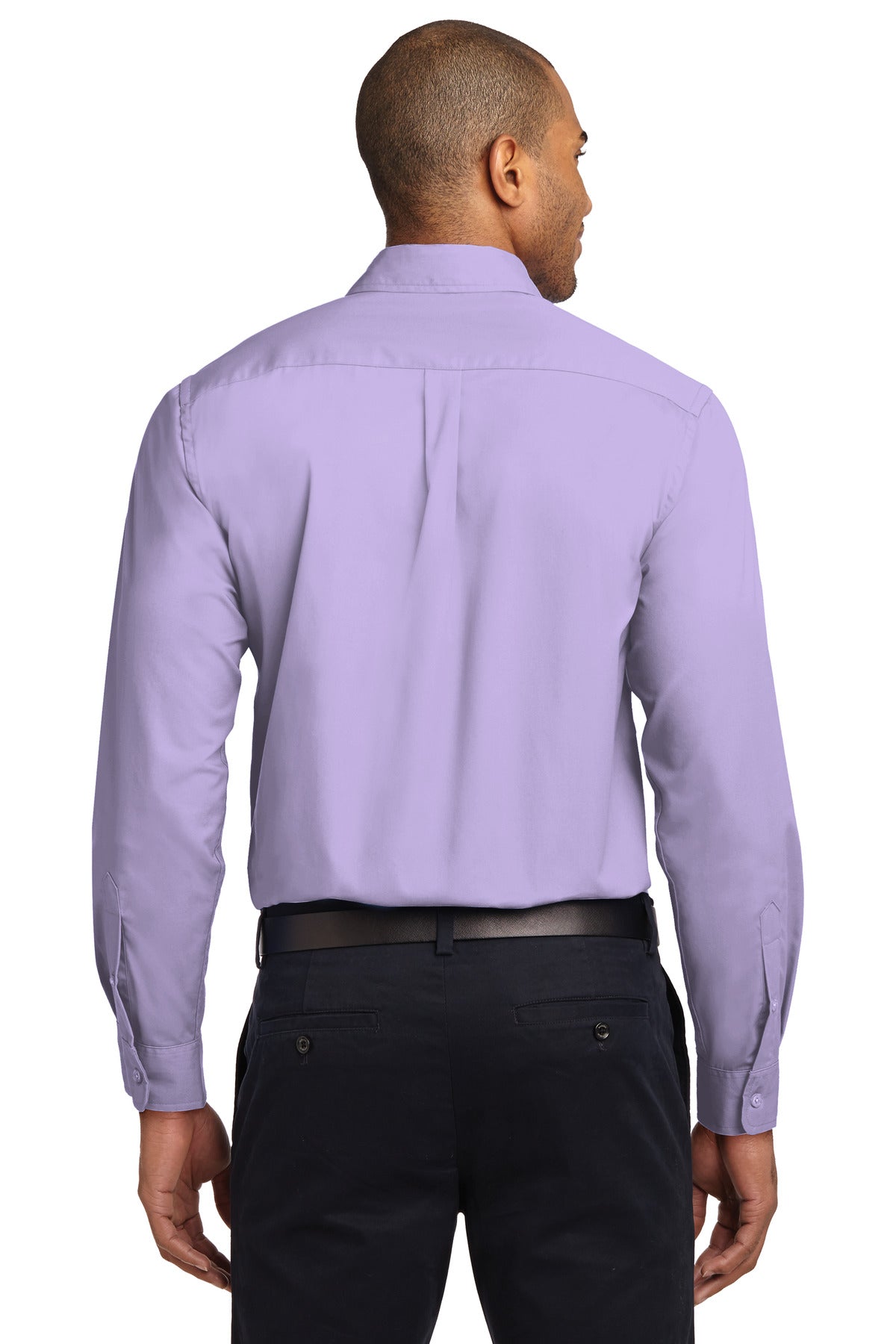 Brt Lavender Port Authority Extended Size Long Sleeve Easy Care Shirt S608ES