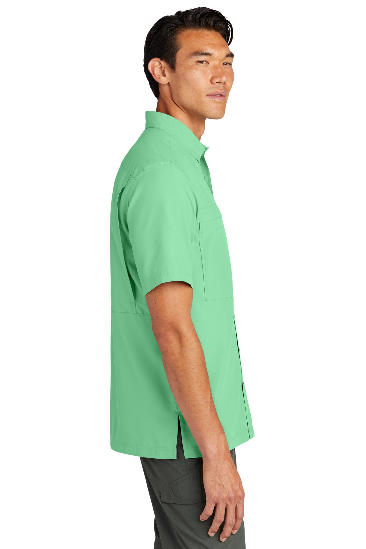 BrtSeafoam Port Authority Short Sleeve UV Daybreak Shirt W961