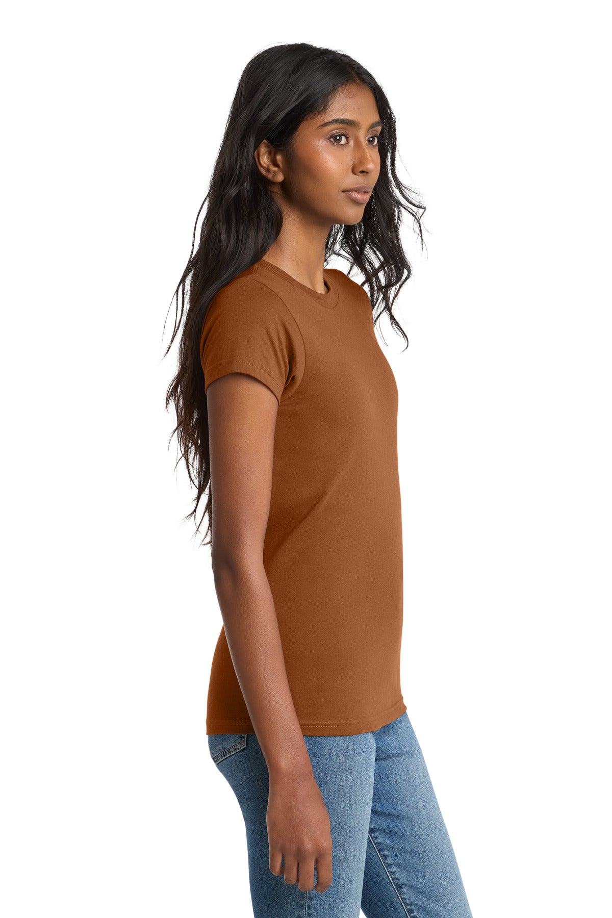 Burnt Orange District Women's Fitted The Concert Tee DT5001