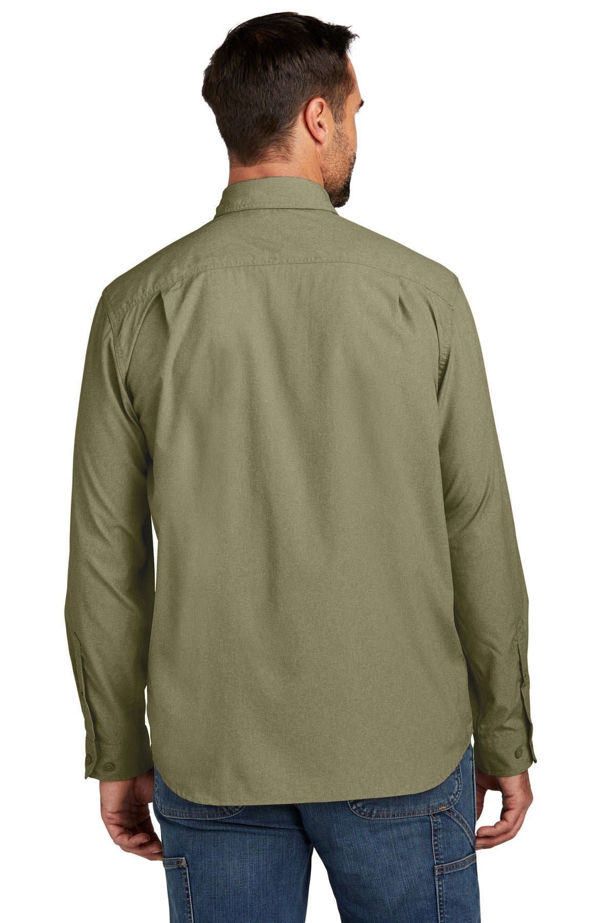 BurntOlive Carhartt Force Solid Long Sleeve Shirt CT105291