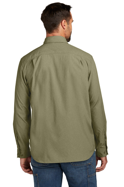 BurntOlive Carhartt Force Solid Long Sleeve Shirt CT105291
