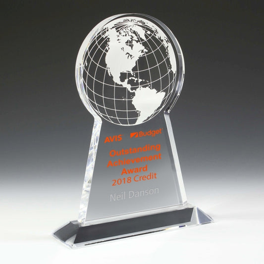 Tall Globe Award - 4 Color Process - (7½" x 9¼" x ¾")