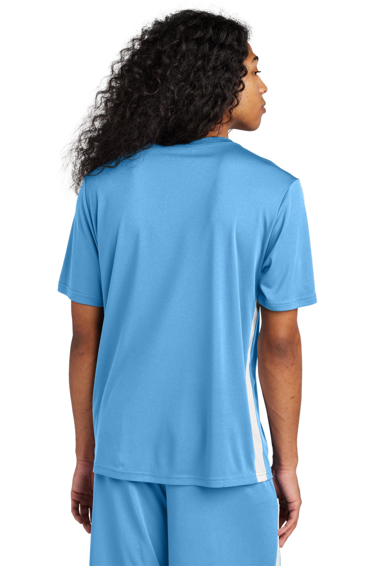 CarBl/Wht Sport-Tek Competitor United V-Neck ST101