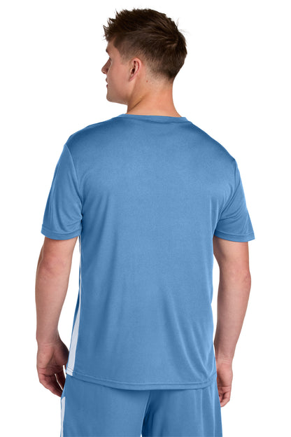CarBl/Wht Sport-Tek Competitor United V-Neck ST101