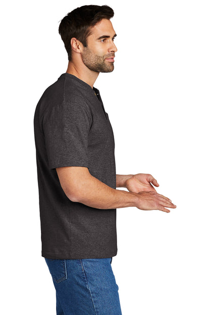Carbon Heather Carhartt Short Sleeve Henley T-Shirt CTK84
