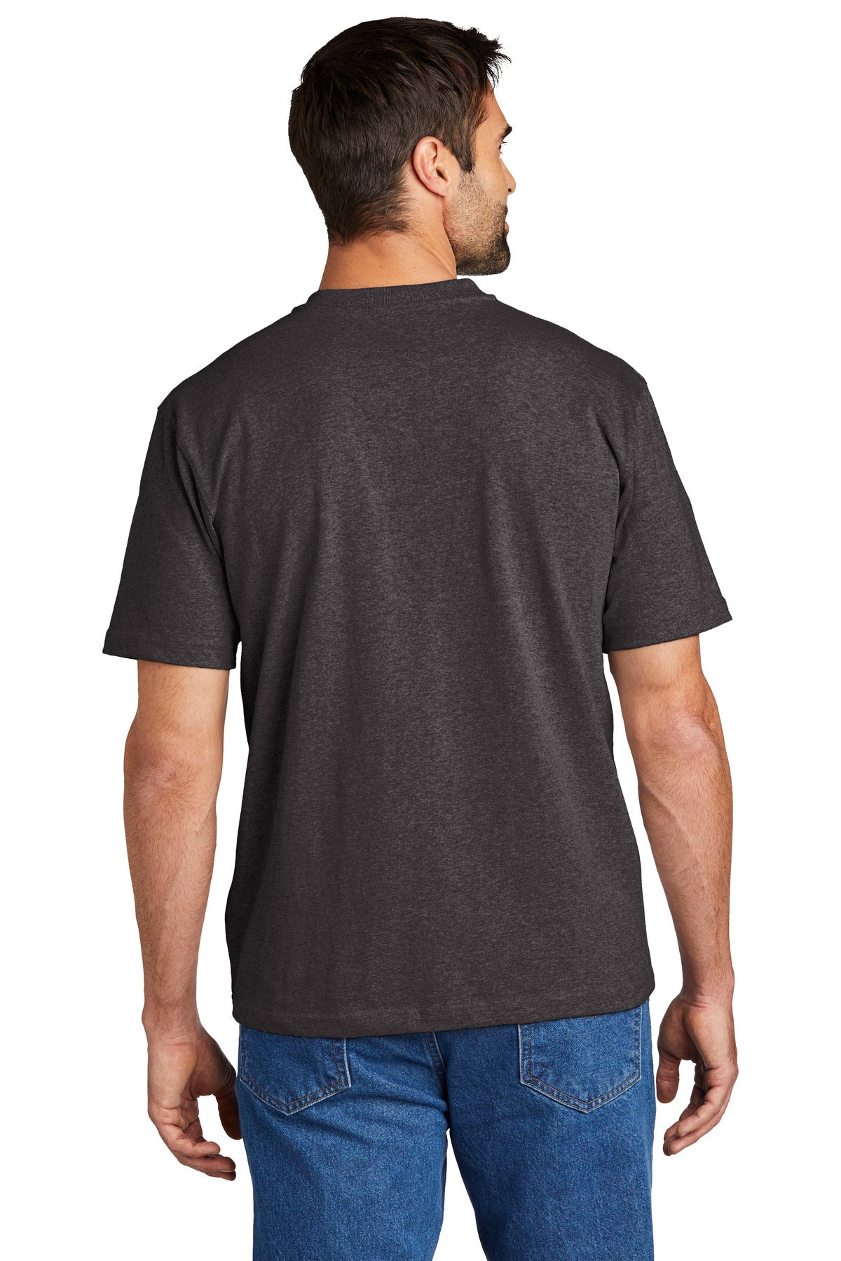 Carbon Heather Carhartt Short Sleeve Henley T-Shirt CTK84
