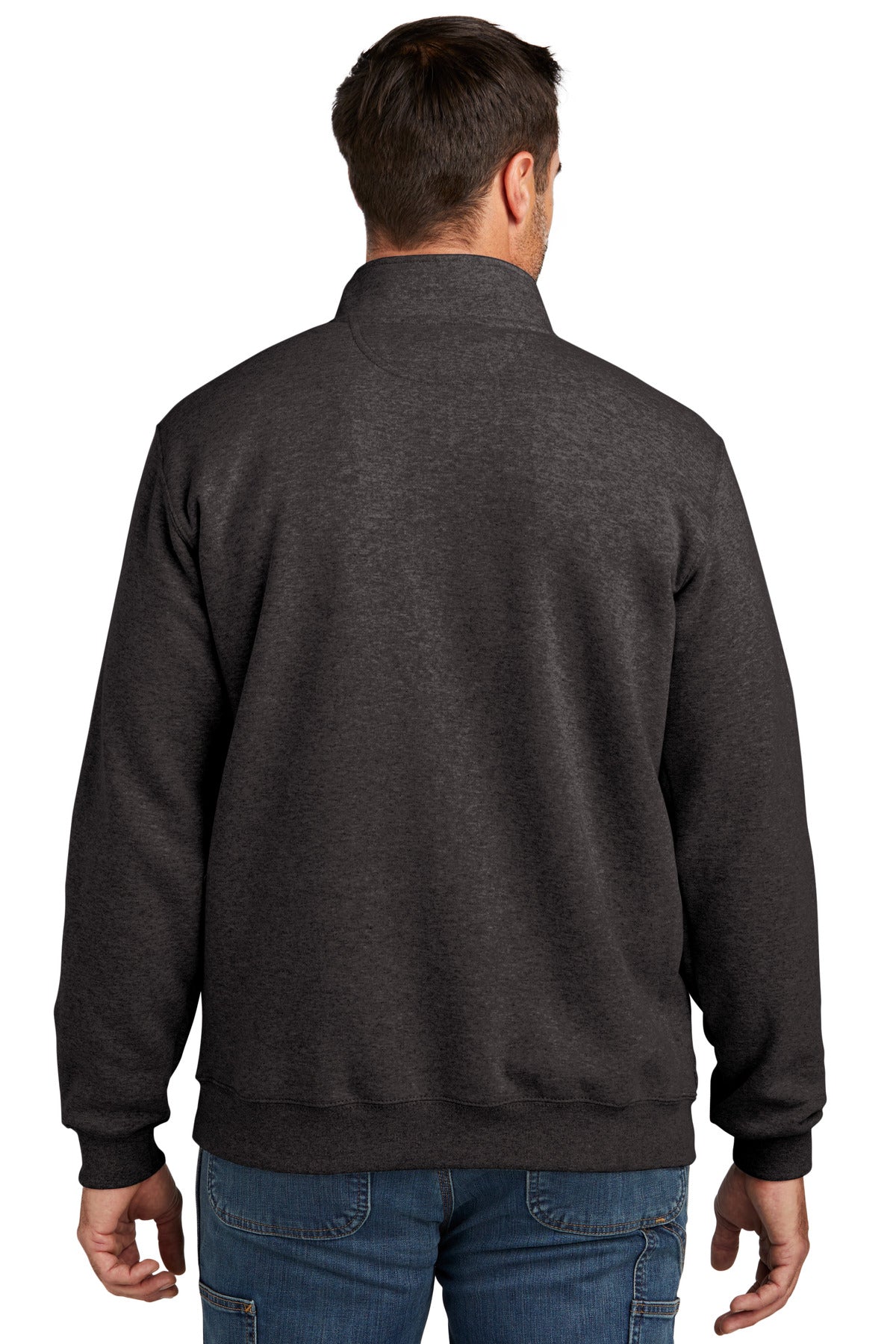 CarbonHthr Carhartt Midweight 1/4-Zip Mock Neck Sweatshirt CT105294