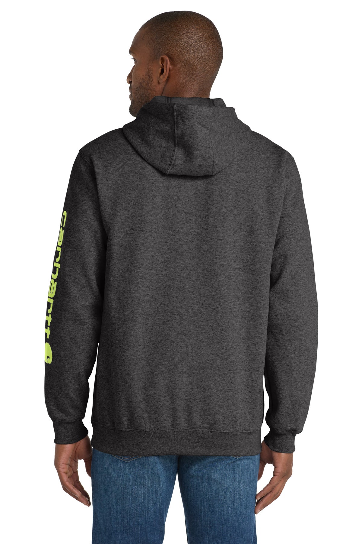 CarbonHthr Carhartt Midweight Hooded Logo Sweatshirt CTK288