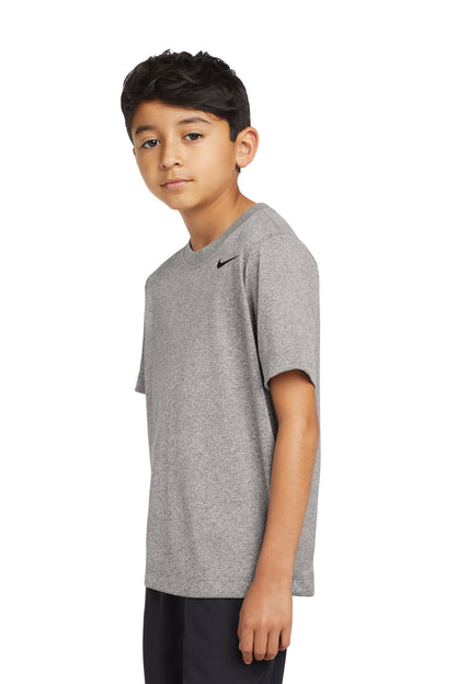 CarbonHthr Nike Youth Team rLegend Tee DV7317
