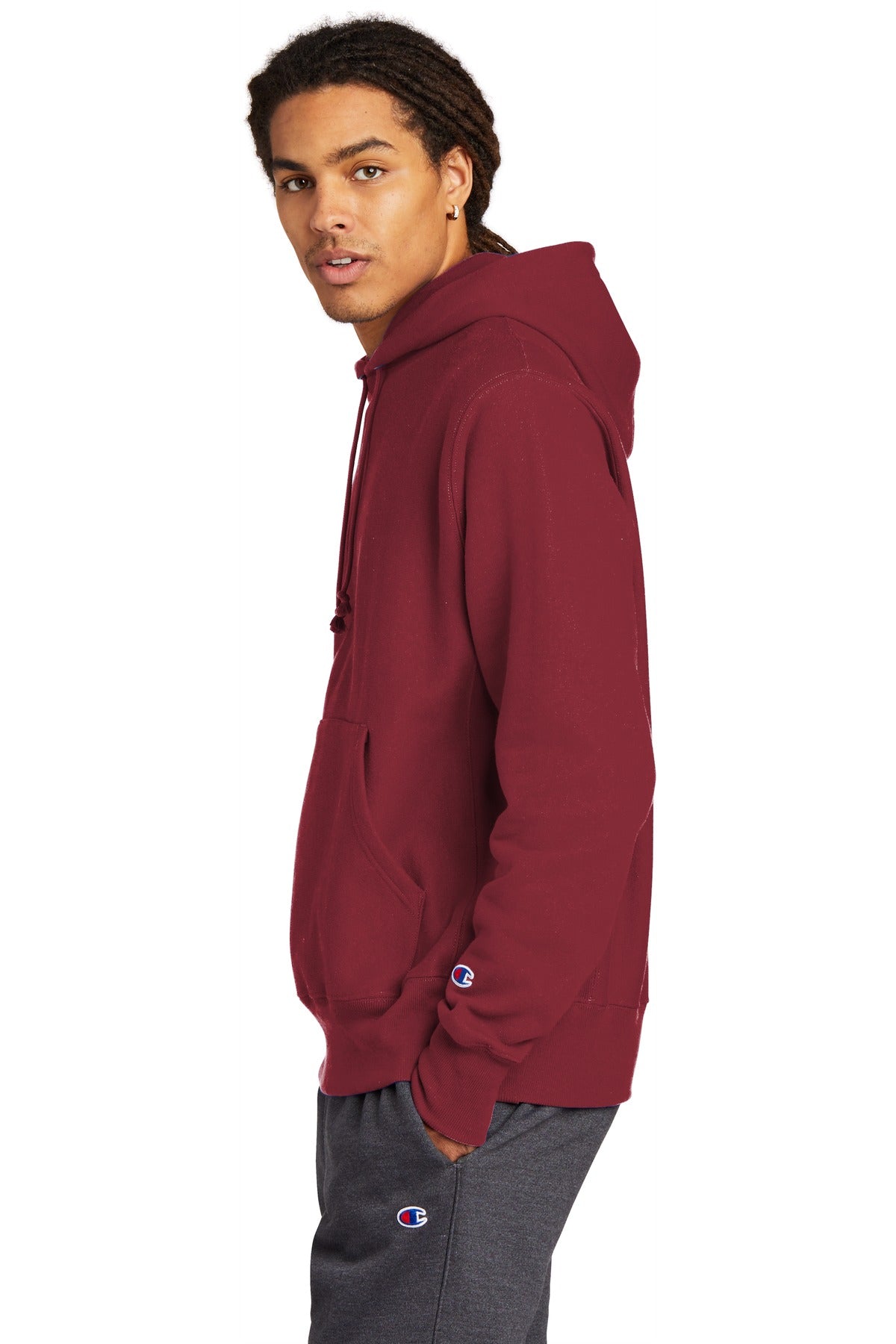 Cardinal Champion Reverse Weave Hooded Sweatshirt S101