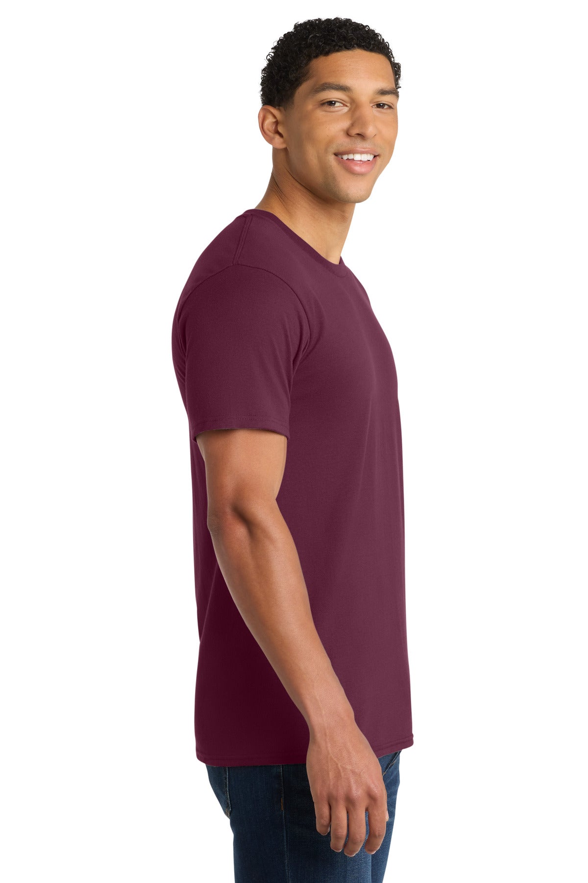 Cardinal Port & Company - Ring Spun Cotton Tee. PC150