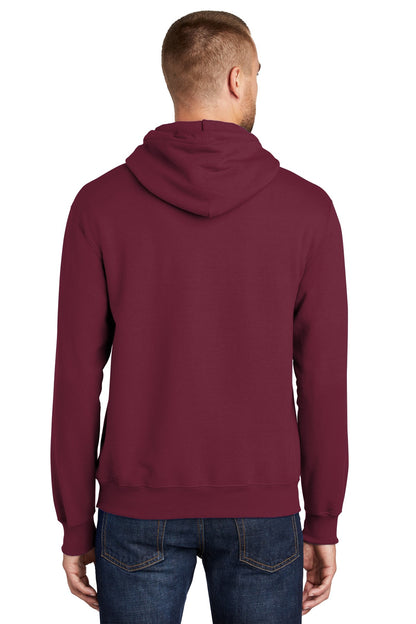 Cardinal Port & Company Tall Essential Fleece Pullover Hooded Sweatshirt. PC90HT