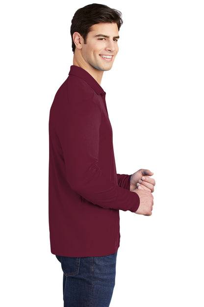 Cardinal Sport-Tek Posi-UV Pro Long Sleeve Polo. ST520LS