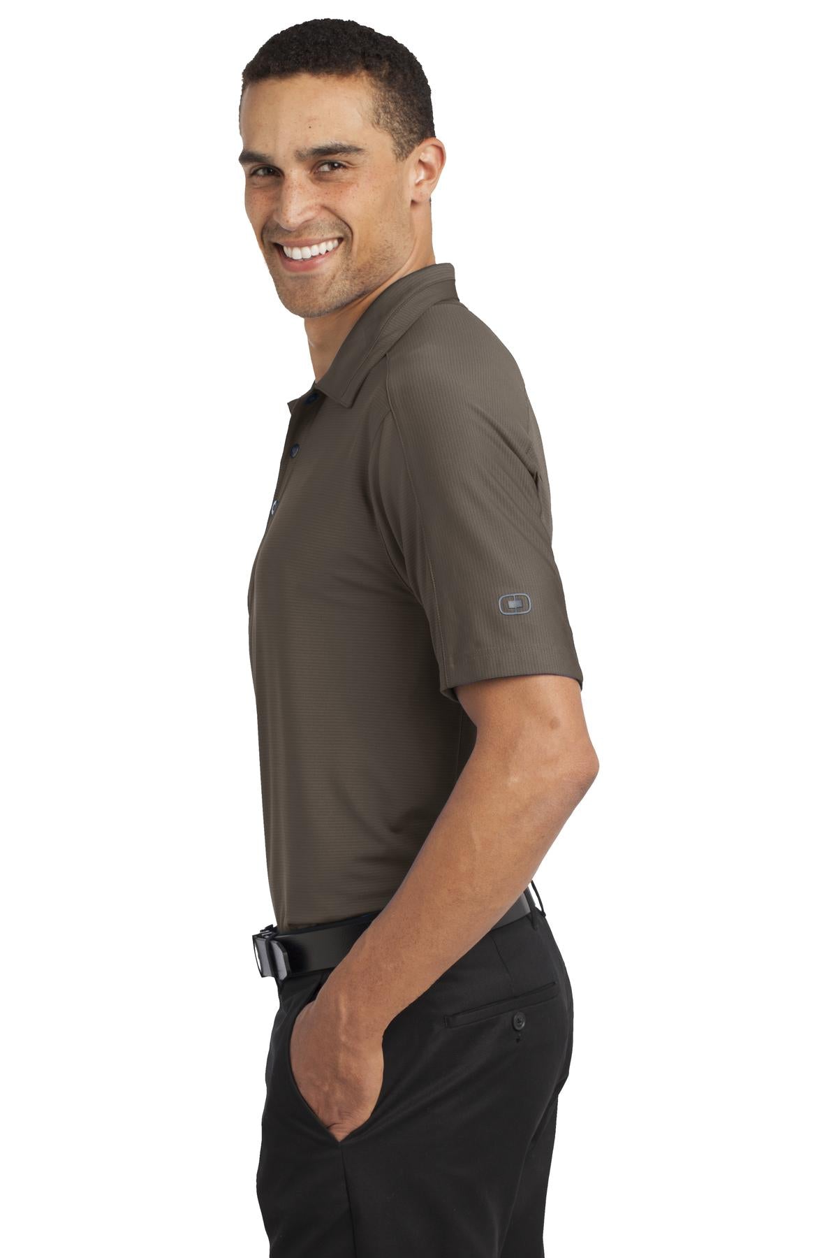 Cargo Brown OGIO Linear Polo. OG1030