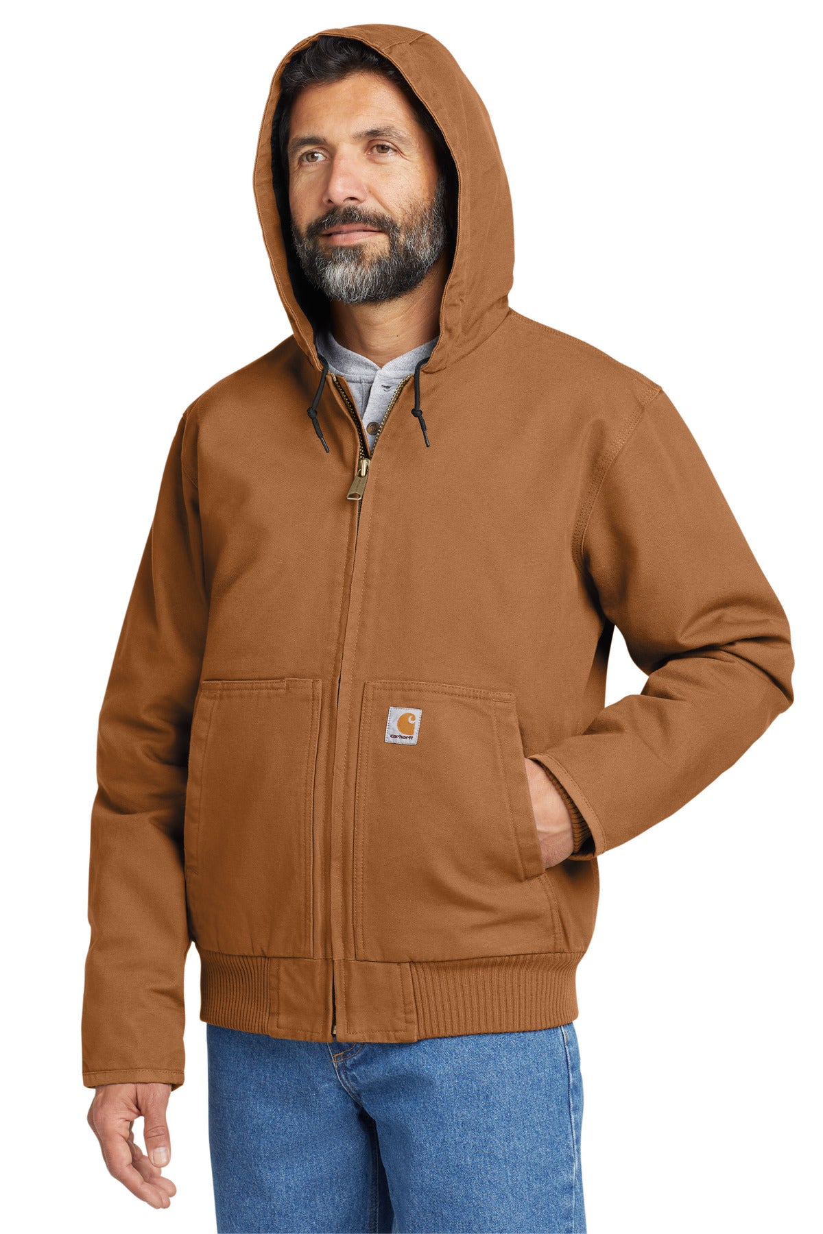 Carhartt Brown Carhartt Washed Duck Active Jac. CT104050