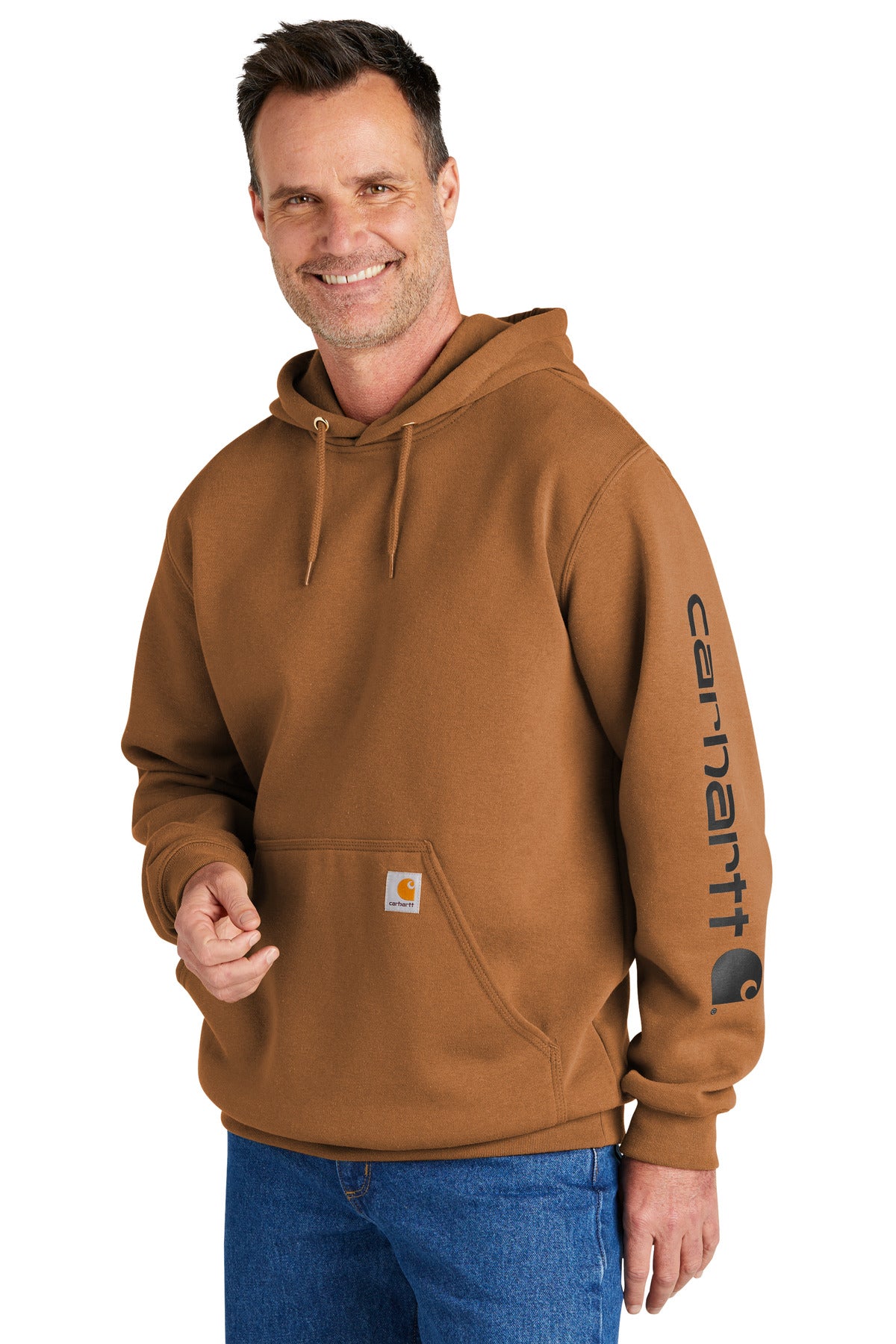 CarharttBr Carhartt Midweight Hooded Logo Sweatshirt CTK288
