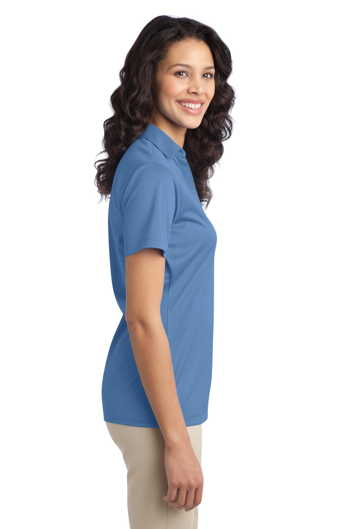 Carolina Blue Port Authority Women's Silk Touch Performance Polo. L540