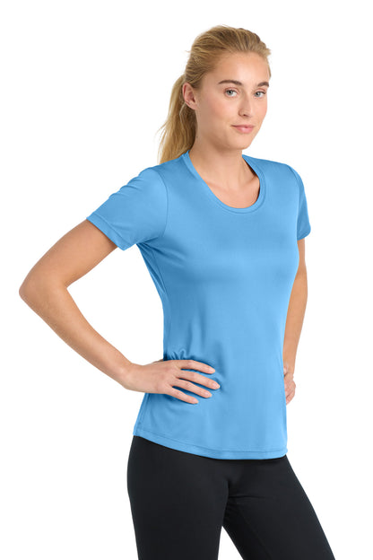 Carolina Blue Sport-Tek Women's PosiCharge Competitor Tee. LST350