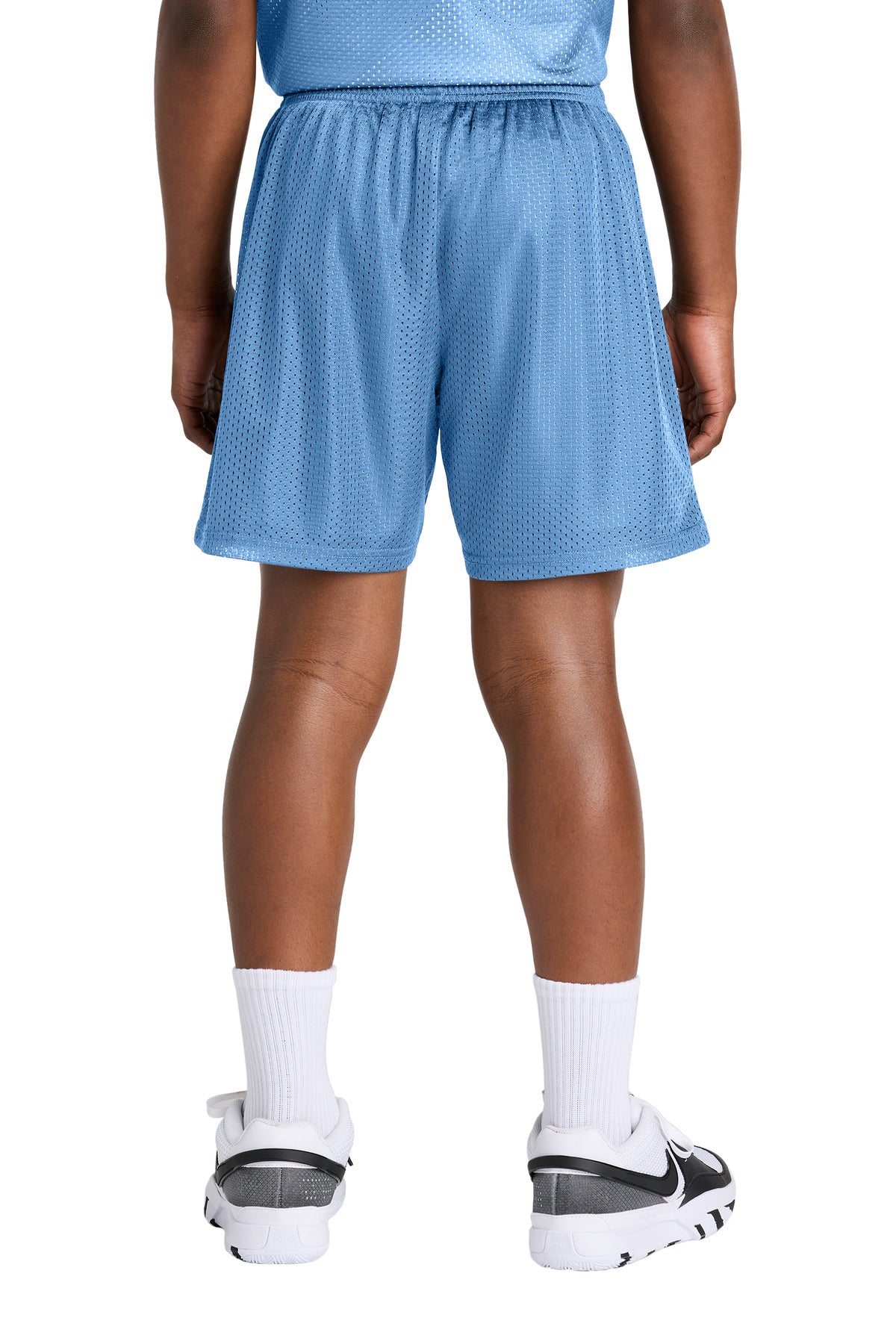 CarolinaBl Sport-Tek Youth PosiCharge Mesh 5" Short YST5100