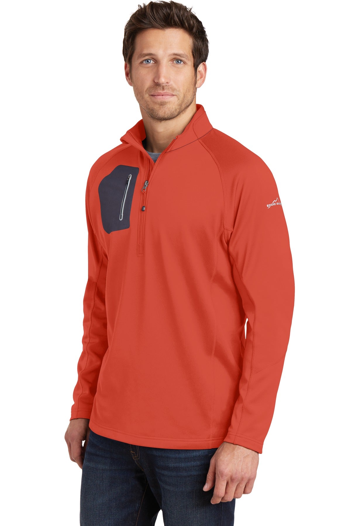 Cayenne Eddie Bauer 1/2-Zip Performance Fleece. EB234