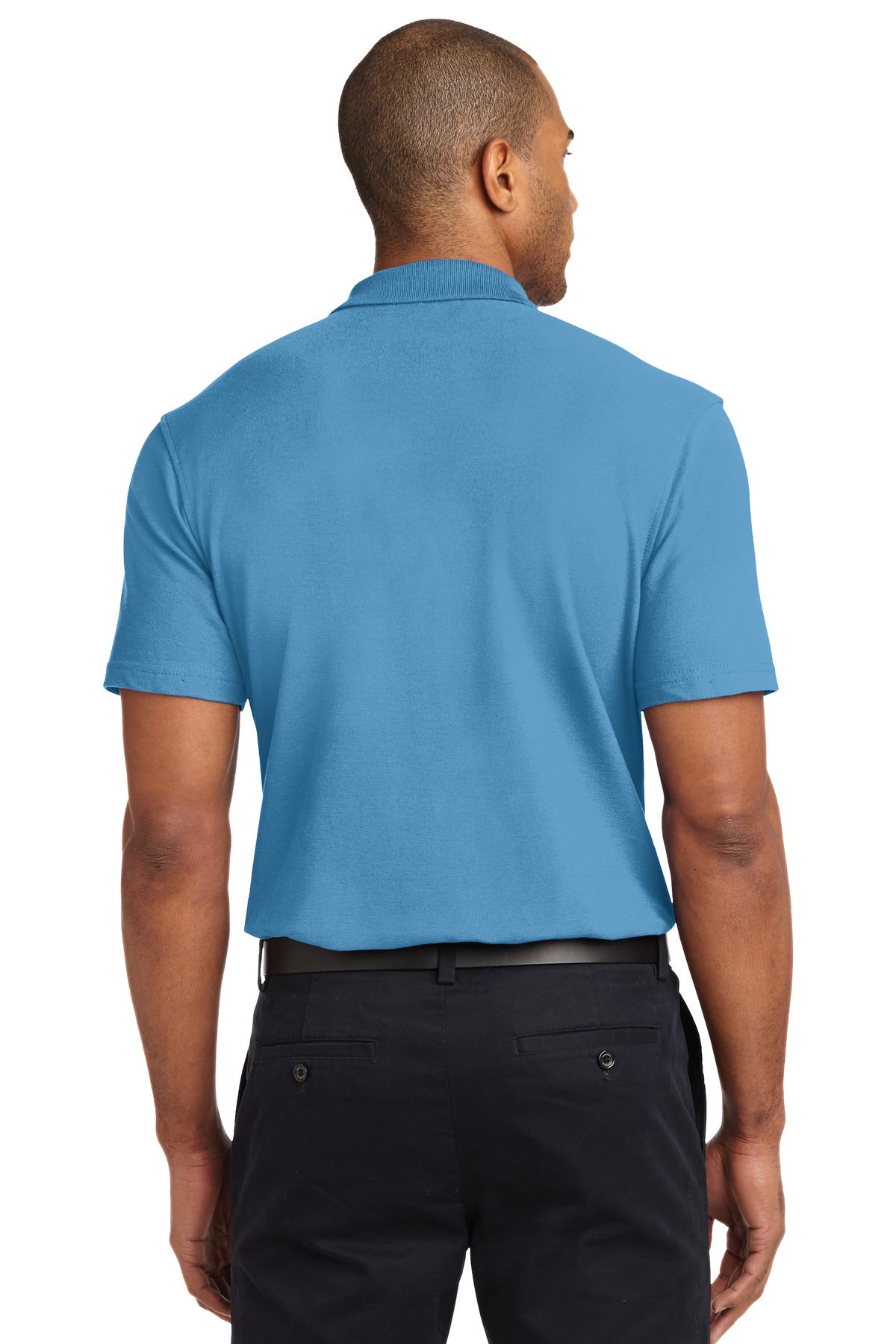 Celadon Blue Port Authority Stain-Release Polo. K510