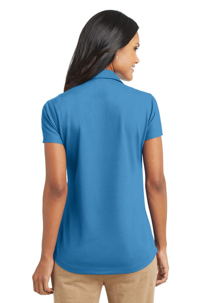 Celadon Blue Port Authority Women's Dry Zone Grid Polo. L572