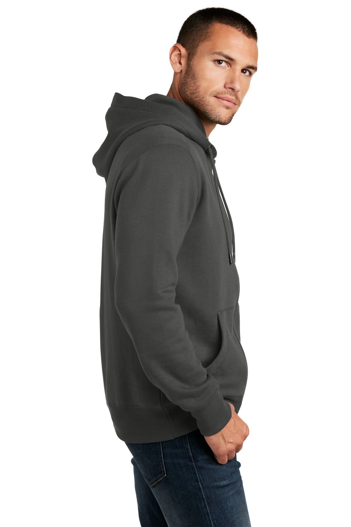 Charcoal District Perfect Weight Fleece Full-Zip Hoodie DT1103