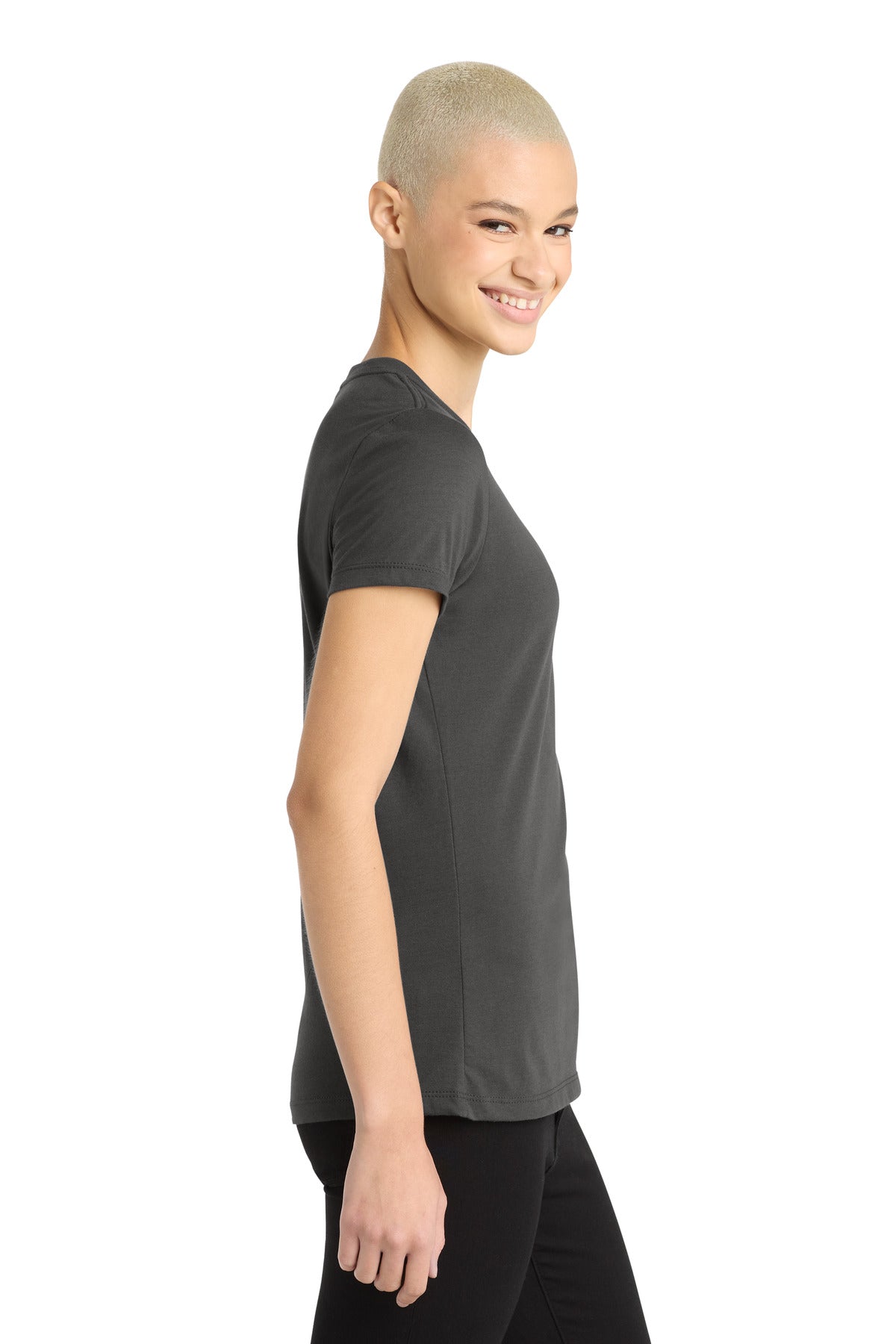 Charcoal District Women's Perfect Blend CVC Tee. DM108L