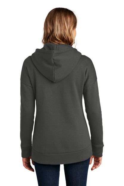Charcoal District Women's Perfect Weight Fleece Drop Shoulder Full-Zip Hoodie DT1104
