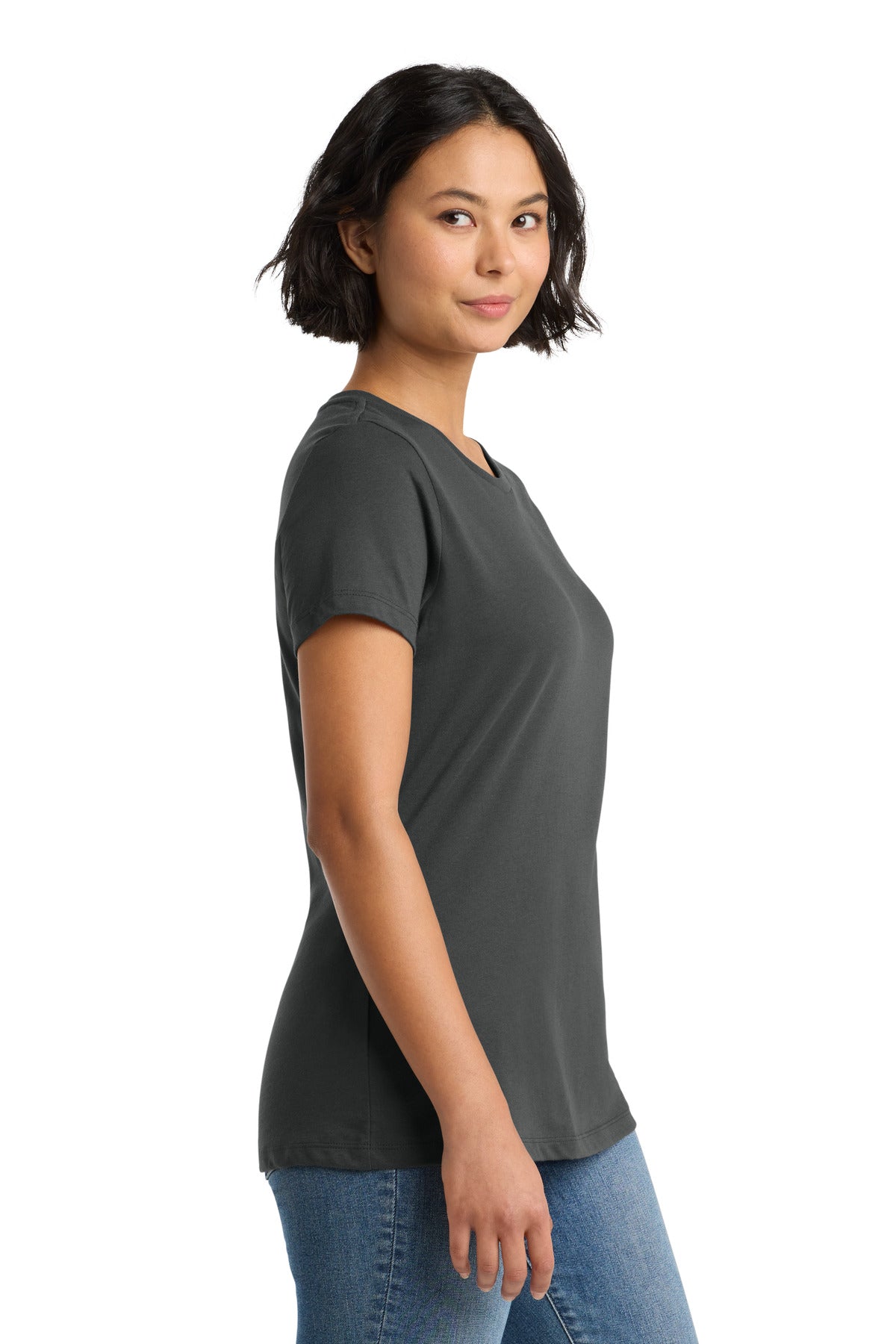 Charcoal District Women's Perfect Weight Tee. DM104L