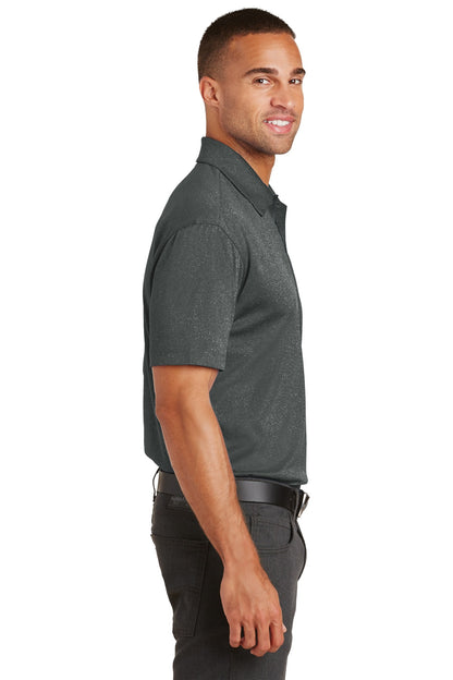 Charcoal Hthr Port Authority Trace Heather Polo. K576