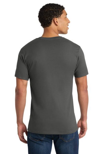 Charcoal Port & Company - Ring Spun Cotton Tee. PC150