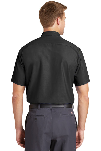 Charcoal Red Kap Long Size, Short Sleeve Industrial Work Shirt. SP24LONG