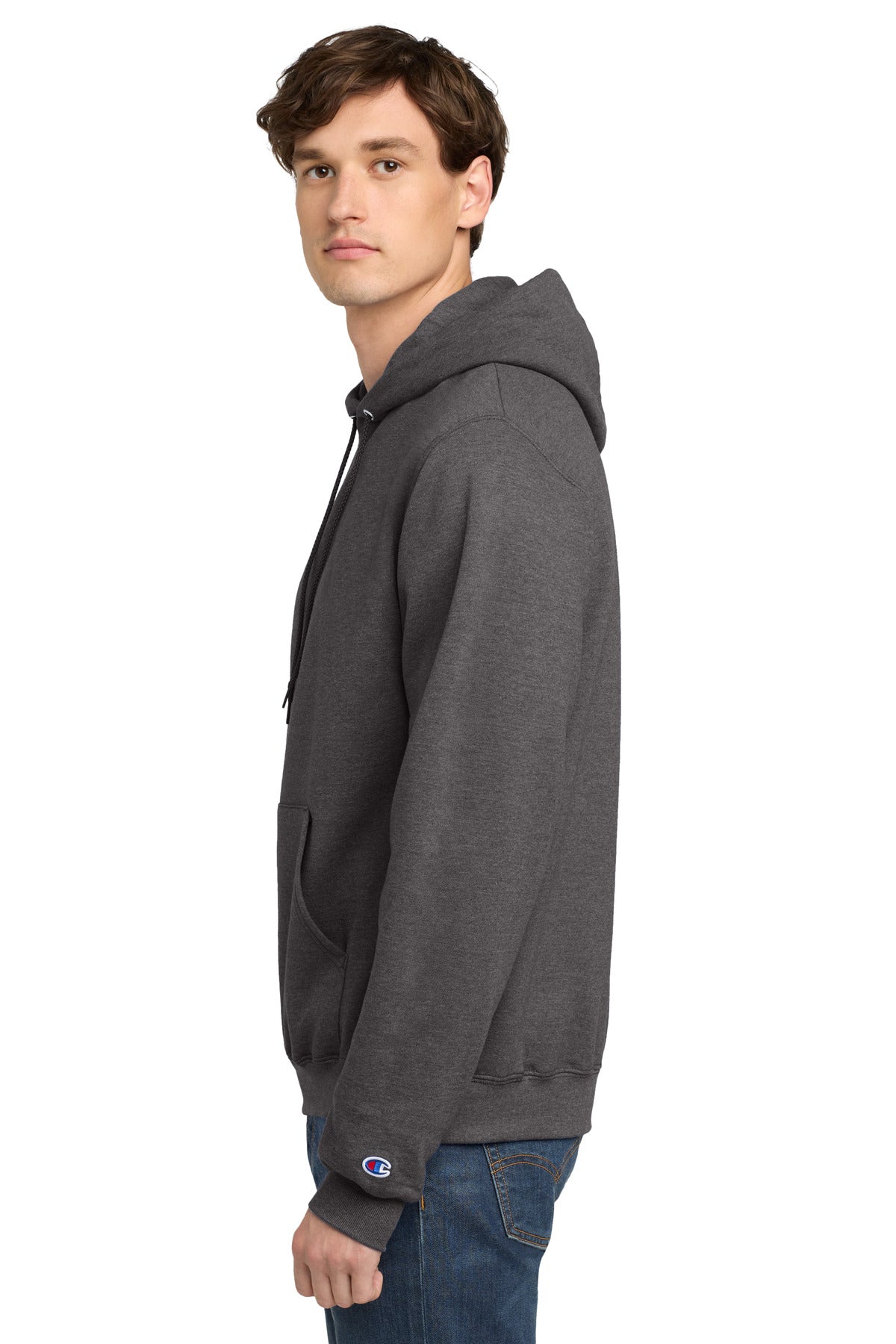 CharcoalHt Champion Powerblend Pullover Hoodie. S700