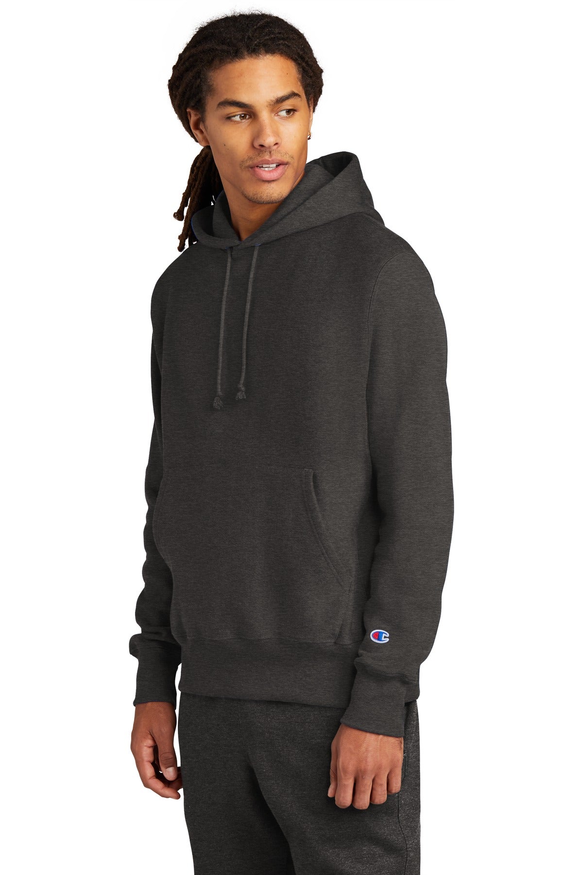 CharcoalHt Champion Reverse Weave Hooded Sweatshirt S101