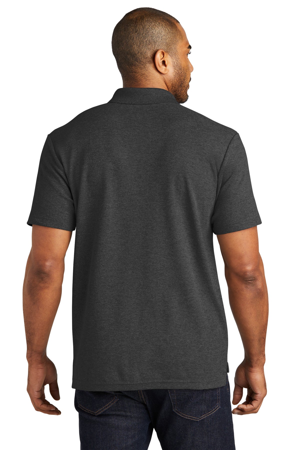 CharcoalHt Port Authority C-FREE Cotton Blend Pique Polo K867