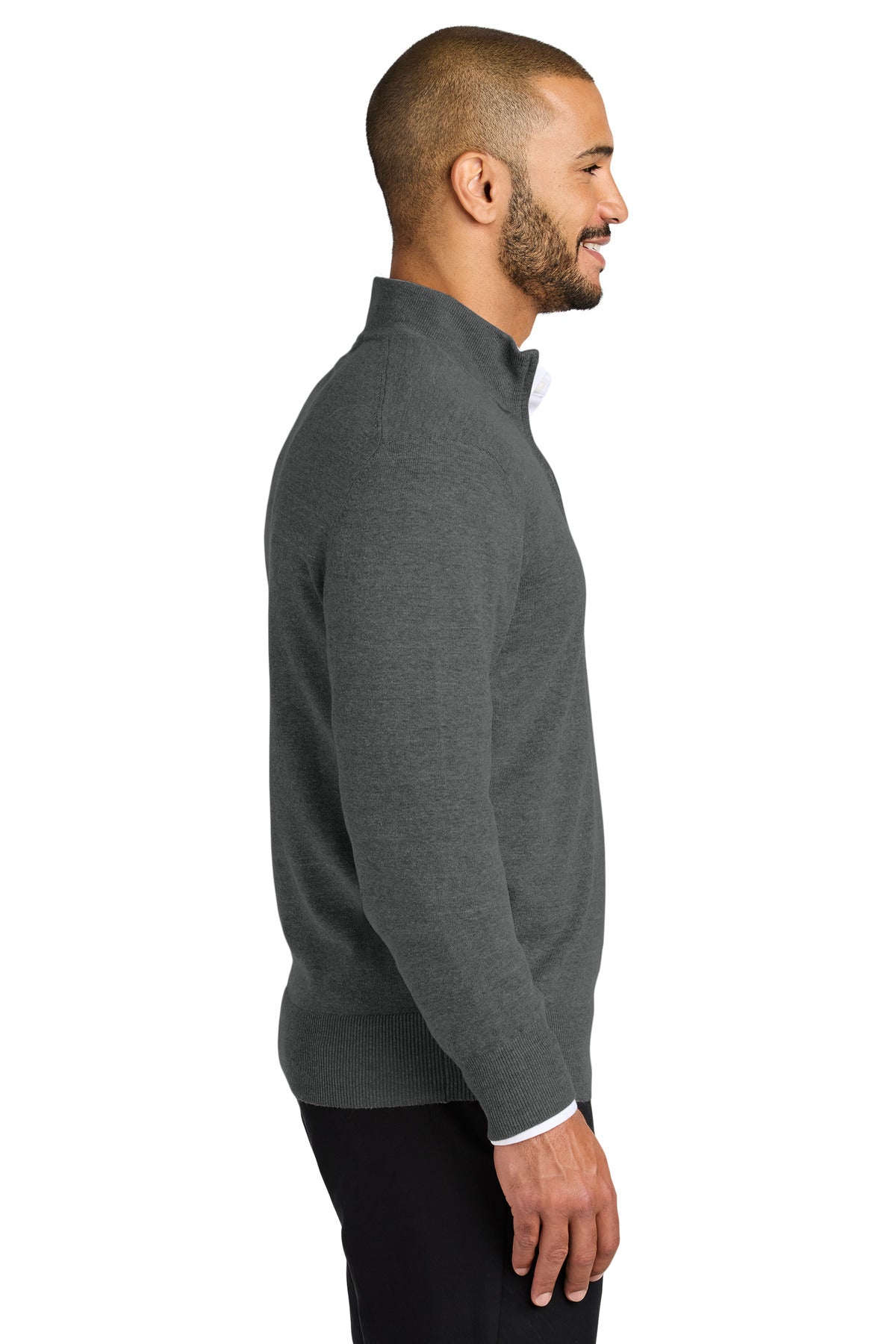 CharcoalHt Port Authority Easy Care 1/4-Zip Sweater SW2900