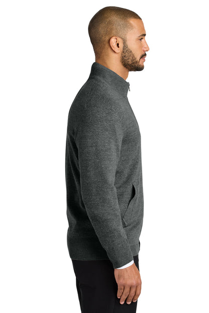 CharcoalHt Port Authority Easy Care Full-Zip Sweater SW2901