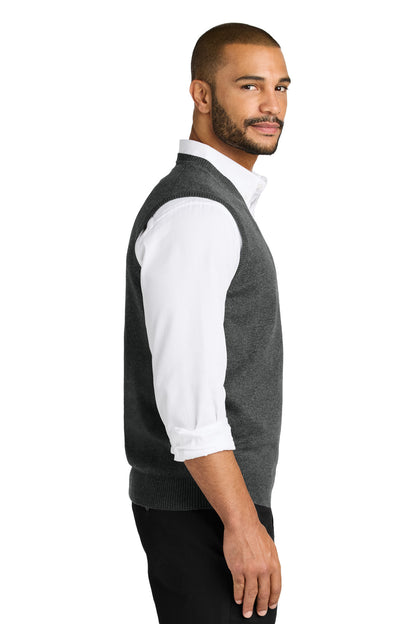 CharcoalHt Port Authority Easy Care Sweater Vest SW2860