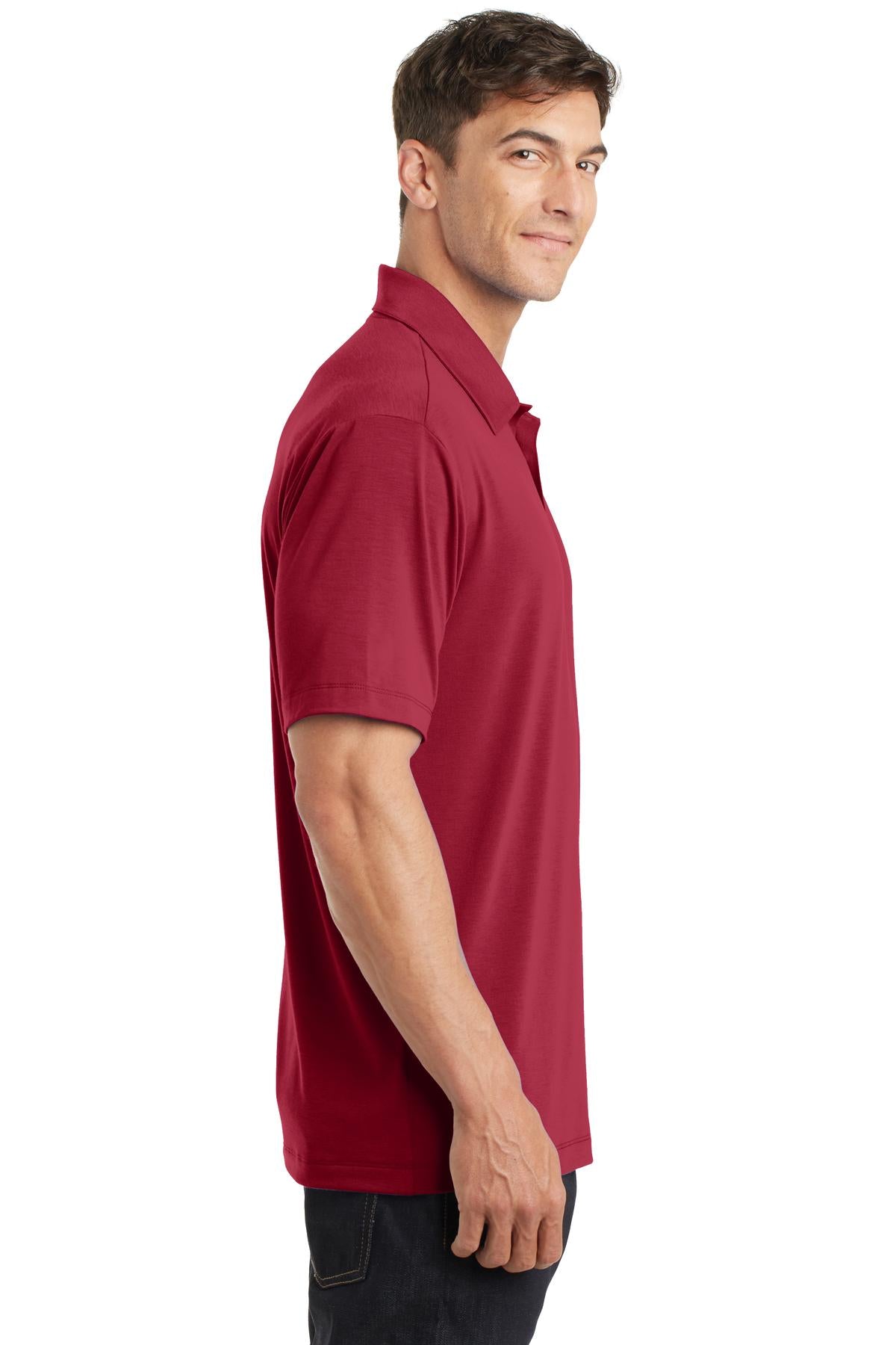 Chili Red Port Authority Cotton Touch Performance Polo. K568